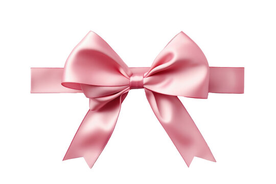 recommend clip art: Silky pink ribbon with bow isolated.