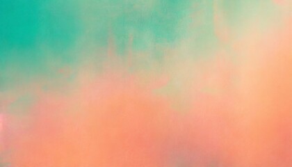 orange teal green pink abstract grainy gradient background noise texture effect summer poster design