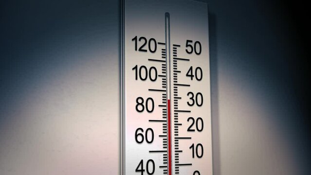 Thermometer with level at 85 degrees
