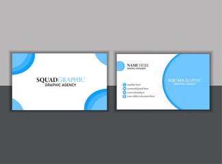 Corporate business card design Modern Double-sided. 
