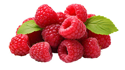 Raspberry, transparent background, high-resolution image, juicy fruit, vibrant color, berry clipart, fresh produce illustration