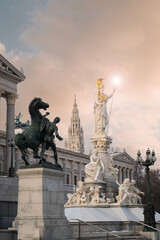 Fototapeta premium Parliament of Austria in Vienna, Europe