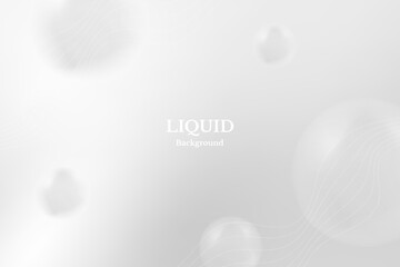 Fototapeta na wymiar Modern White Liquid Abstract Background With Wave Lines. BG. Vector Illustration. Wallpaper. Backdrop