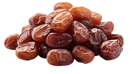 Raisins, transparent background, high-resolution image, dried grapes, dark and light varieties, sweet and chewy, dried fruit clipart, culinary ingredient design