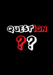 question typographical wallpaper
