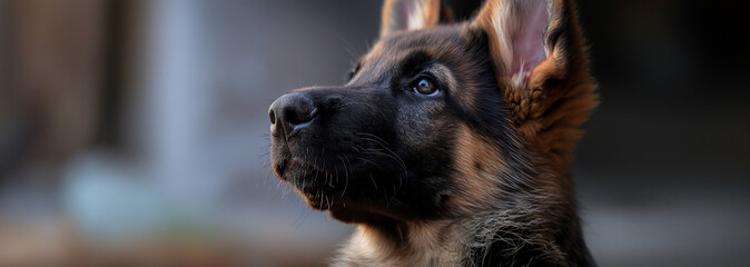 portrait of a german shepherd, Police Dog Training the Perfect Partner.  German Shepherd's...