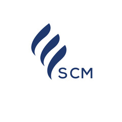 SCM Letter logo design template vector. SCM Business abstract connection vector logo. SCM icon circle logotype.
