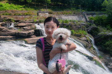 Great Falls Canaan woman and dog