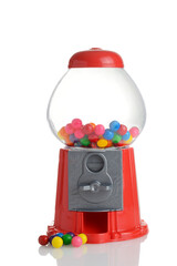 plastic toy gumball machine with colorful gum - 704492381