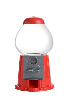 isolated gumball machine on white