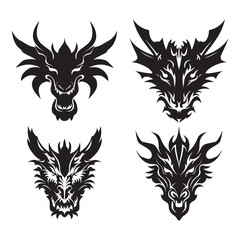 Dragon Silhouette Vector Illustration