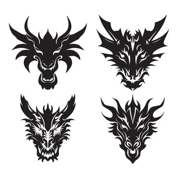 Dragon Silhouette Vector Illustration
