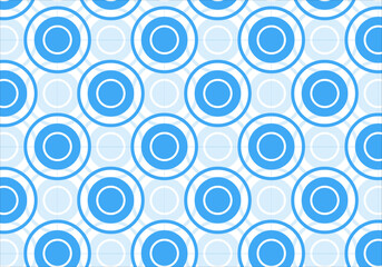 seamless pattern with circles, pattern backdrop or background for banner or wallpaper, vector graphics, blue color