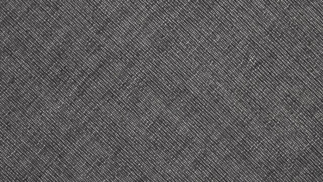Grey tablecloth fabric texture. Gray textile background. Rotation. Top view