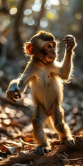 Makak Affe Baby