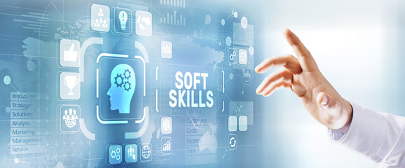 Soft skills and personal fitness responsibility HR human resources concept.