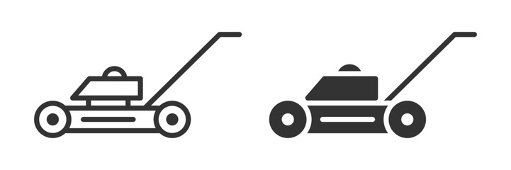 Lawn mower icon. Vector illustration