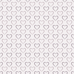 Valentine pattern seamless heart shape purple colors background.