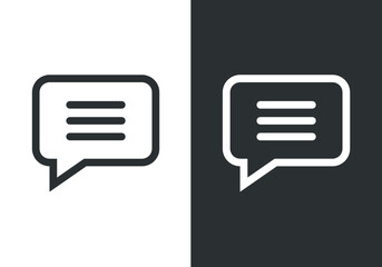 Chat Message Bubbles Vector Icon. Communication icons. Talk bubble, dialog. Web icon set. Online communication. Conversation, SMS, Notification, Group Chat. Chatting icons.