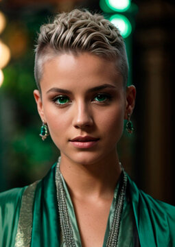 portrait of a woman - modern druid style