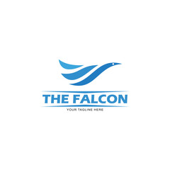 logo icon falcon design vector