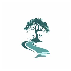  Tree and rivers logo