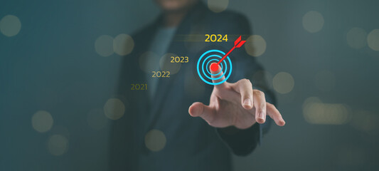 2024 target action plan goal business for finance growth strategies achievement economic vision...