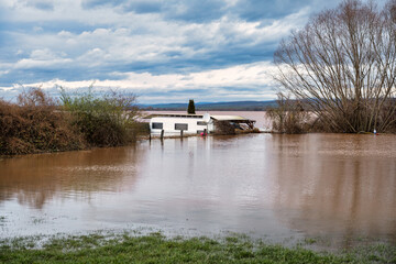 Flooding at the campsite in Kelbra