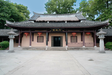 pavilion in the antique Chinese  garden