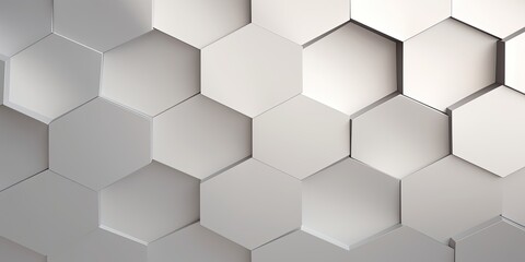 Background with monochromatic hexagons creating a seamless pattern, embodying simplicity and contemporary design