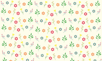 Seamless Floral Pattern Background