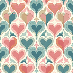 seamless pattern with hearts