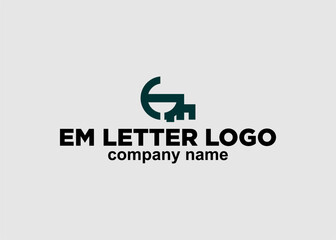 Fototapeta premium logo em letter company name