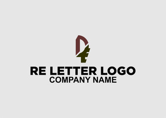 logo re letter company name