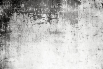 Fototapeta premium Grunge background of black and white. Abstract illustration texture of cracks, chips, dot. Dirty monochrome pattern of the old worn surface.