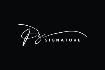PZ initials Handwriting signature logo. PZ Hand drawn Calligraphy lettering Vector. PZ letter real estate, beauty, photography letter logo design.