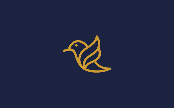 letter f with bird logo icon design vector design template inspiration