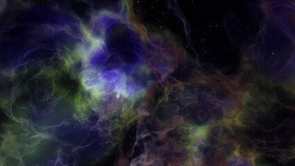 Obraz premium bright nebula, nebula in space, majestic red-purple nebula, beautiful space background 3D render 