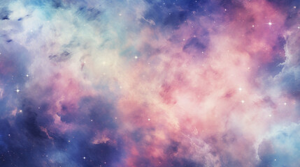 Galaxy background. Pastel galaxy patterned background. 