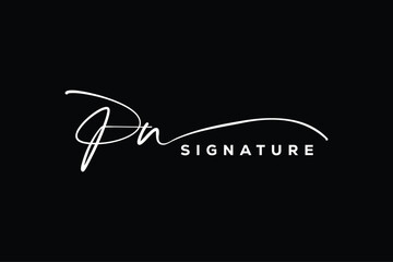 PN initials Handwriting signature logo. PN Hand drawn Calligraphy lettering Vector. PN letter real estate, beauty, photography letter logo design.
