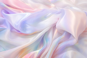 Obraz premium Hologram fabric texture abstract background. Holographic rainbow