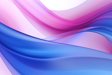 abstract background of blue and purple waves of lines on a white background
