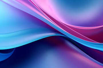 Obraz premium background of smooth movements of purple lines with neon light