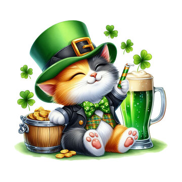 St Patrick’s Day Cats Sublimation