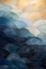 Fototapeta premium illustration of colorful wavy background.