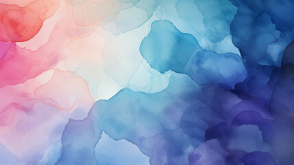 watercolor painted background with blots and splatters.