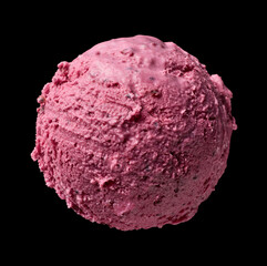 black currant ice cream scoop