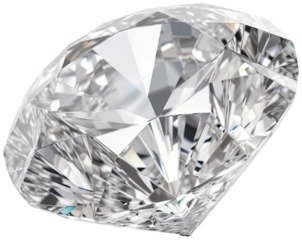 diamond cut out transparent isolated on white background PNG file