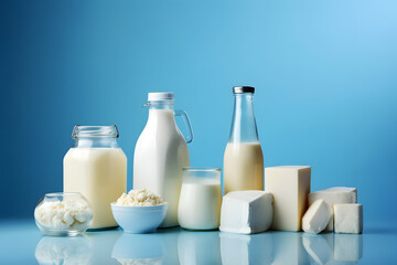 Various fresh dairy products