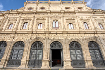 Fototapeta na wymiar Facade of City Hall building of Sevilla, Spain